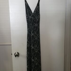 Elegant Black and Silver Women's Dress